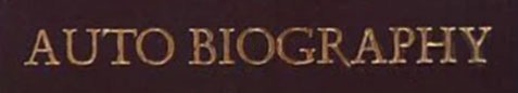 Autobiography Autobiography
