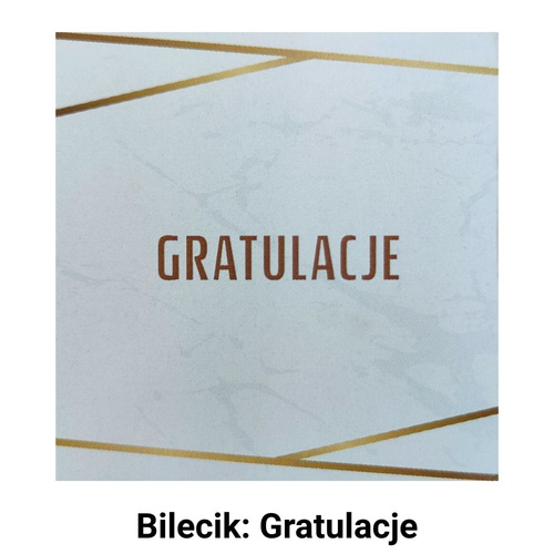 Torebka celofanowa z kokardką i bilecikiem "Moc Życzeń"