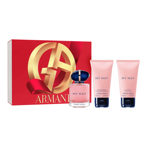 Giorgio Armani My Way zestaw - woda perfumowana  50 ml + balsam do ciała  50 ml + żel pod prysznic  50 ml