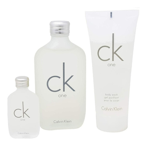 Calvin Klein ck one zestaw - woda toaletowa 100 ml + woda toaletowa 15 ml + żel pod prysznic 100 ml