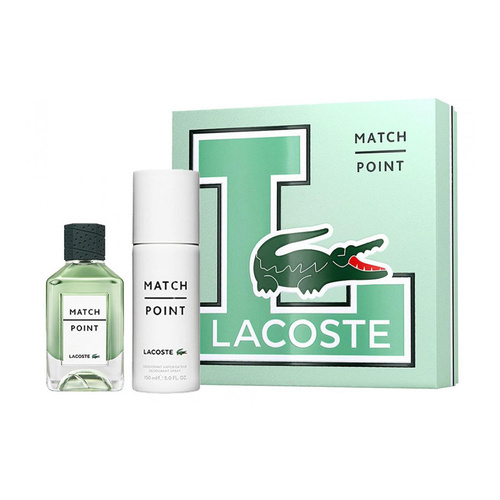 Lacoste Match Point zestaw - woda toaletowa 100 ml + dezodorant spray 150 ml