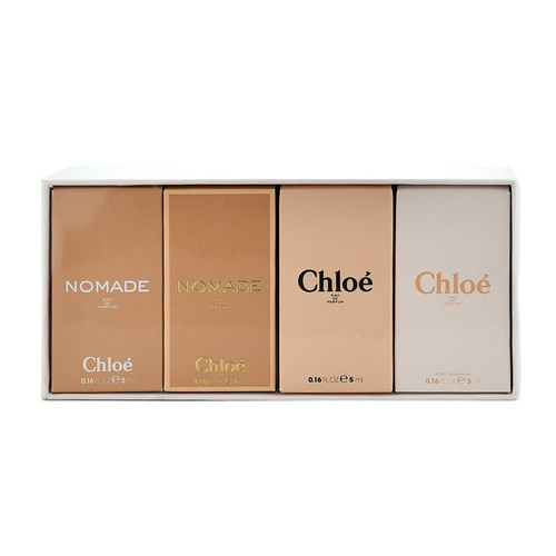 Chloe zestaw - Chloe Eau de Parfum woda perfumowana 5 ml + Chloe Nomade woda perfumowana 5 ml + Chloe Nomade woda toaletowa 5 ml + Chloe Rose Tangerine woda toaletowa 5 ml