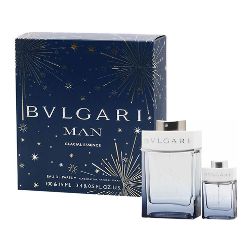 Bvlgari Man Glacial Essence zestaw - woda perfumowana 100 ml + woda perfumowana  15 ml