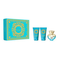 Versace Pour Femme Dylan Turquoise zestaw - woda toaletowa  50 ml + żel do ciała  50 ml + żel pod prysznic  50 ml