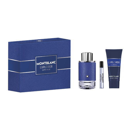 Montblanc Explorer Ultra Blue zestaw - woda perfumowana 100 ml + woda perfumowana   7,5 ml + żel pod prysznic 100 ml