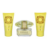 Versace Yellow Diamond zestaw - woda toaletowa  50 ml + balsam do ciała  50 ml + żel pod prysznic  50 ml