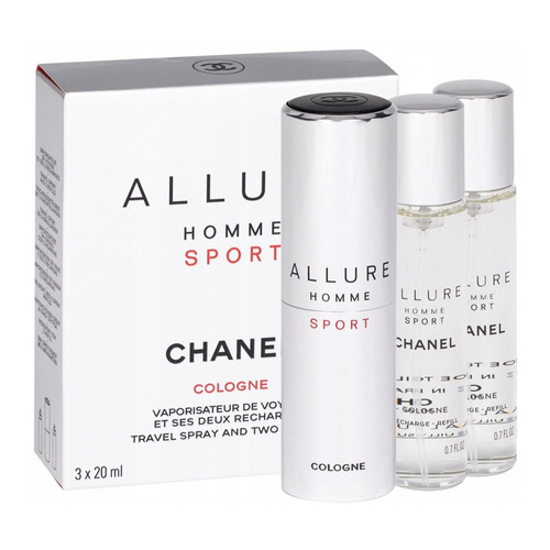 Chanel Allure Homme Sport Cologne woda kolońska 3 x 20 ml - travel spray and two refills