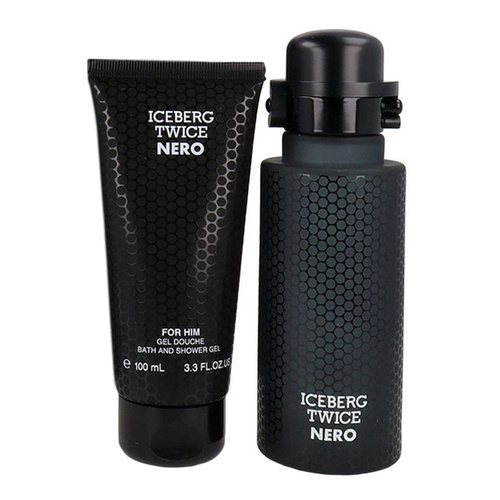 Iceberg Twice Nero For Him zestaw - woda toaletowa 125 ml + żel pod prysznic 100 ml