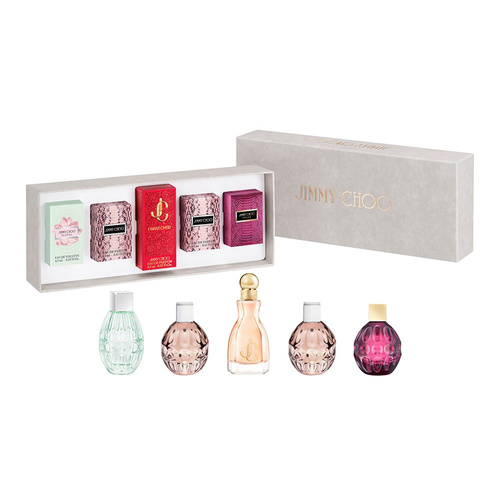 Jimmy Choo Miniatures Colection zestaw -  Jimmy Choo woda perfumowana 2 x 4,5 ml + I Want Choo woda perfumowana 4,5 ml + Fever woda perfumowana 4,5 ml + Floral woda toaletowa 4,5 ml