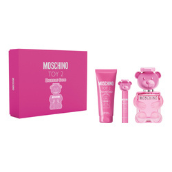 Moschino Toy 2 Bubble Gum zestaw - woda toaletowa 100 ml + woda toaletowa  10 ml + balsam do ciała 100 ml