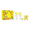 Versace Yellow Diamond  zestaw - woda toaletowa  90 ml + woda toaletowa   5 ml + balsam do ciała 100 ml + żel pod prysznic 100 ml