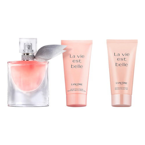 Lancome La Vie Est Belle zestaw - woda perfumowana  30 ml + balsam do ciała  50 ml + żel pod prysznic  50 ml