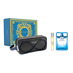 Versace Man Eau Fraiche zestaw - woda toaletowa 100 ml + woda toaletowa 10 ml + kosmetyczka