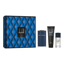 Dunhill Icon Racing Blue zestaw - woda perfumowana 100 ml + woda perfumowana  30 ml + żel pod prysznic  90 ml