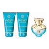 Versace Pour Femme Dylan Turquoise zestaw - woda toaletowa  50 ml + żel do ciała  50 ml + żel pod prysznic  50 ml