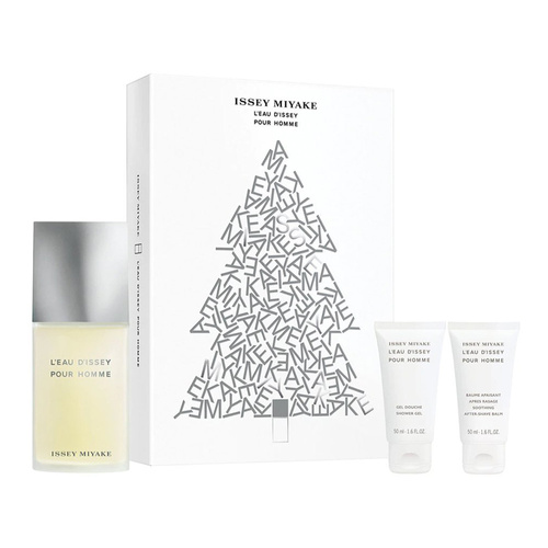 Issey Miyake L'Eau d'Issey pour Homme zestaw - woda toaletowa 125 ml + balsam po goleniu  50 ml + żel pod prysznic  50 ml