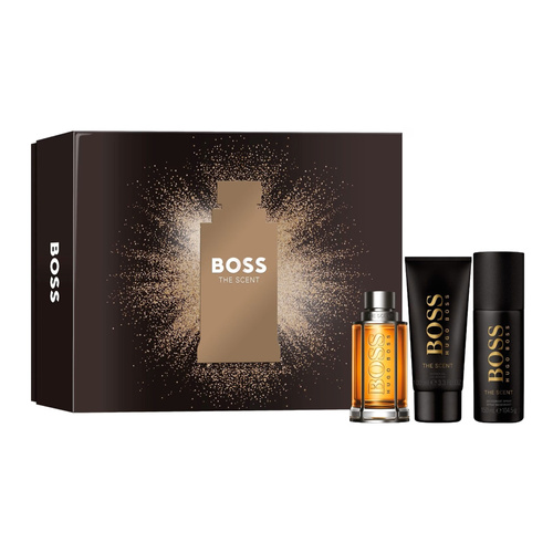 Hugo Boss Boss The Scent  zestaw - woda toaletowa 100 ml + dezodorant spray 150 ml + żel pod prysznic 100 ml