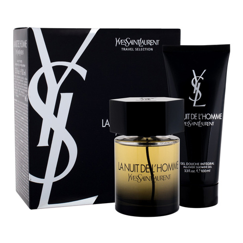 Yves Saint Laurent La Nuit De L'Homme zestaw - woda toaletowa 100 ml + żel pod prysznic  50 ml