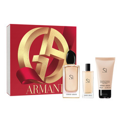 Giorgio Armani Si  zestaw - woda perfumowana 100 ml + woda perfumowana  15 ml + balsam do ciała  50 ml