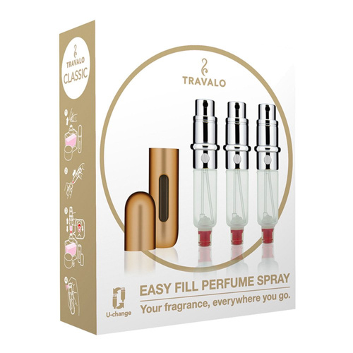 Travalo Classic HD Atomizer 3 x 5 ml - Gold