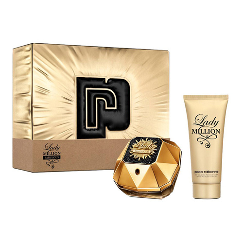 Paco Rabanne Lady Million Fabulous zestaw - woda perfumowana  50 ml + balsam do ciała  75 ml