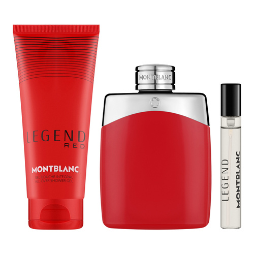Montblanc Legend Red zestaw - woda perfumowana 100 ml + woda perfumowana   7,5 ml + żel pod prysznic 100 ml