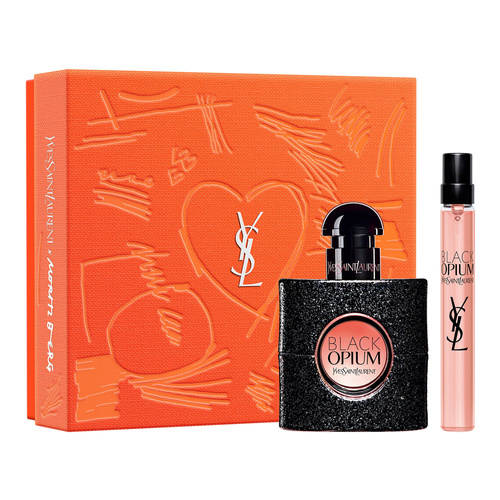 Yves Saint Laurent Black Opium zestaw - woda perfumowana  30 ml + woda perfumowana  10 ml
