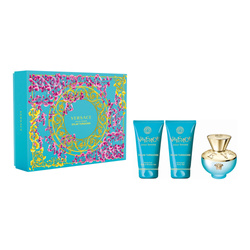 Versace Pour Femme Dylan Turquoise zestaw - woda toaletowa  50 ml + żel do ciała  50 ml + żel pod prysznic  50 ml OUTLET