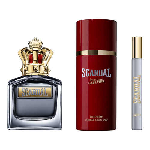 Jean Paul Gaultier Scandal Pour Homme zestaw - woda toaletowa 100 ml + woda toaletowa  10 ml + dezodorant spray 150 ml