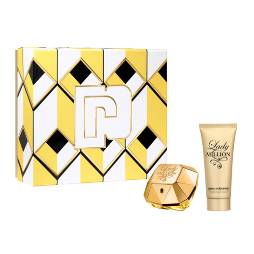 Paco Rabanne Lady Million zestaw - woda perfumowana 80 ml + balsam do ciała 100 ml