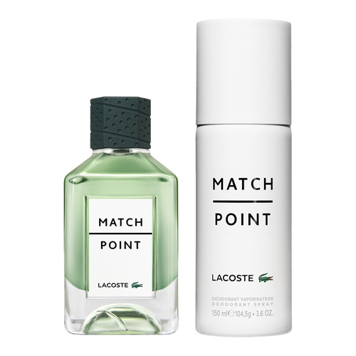 Lacoste Match Point zestaw - woda toaletowa 100 ml + dezodorant spray 150 ml