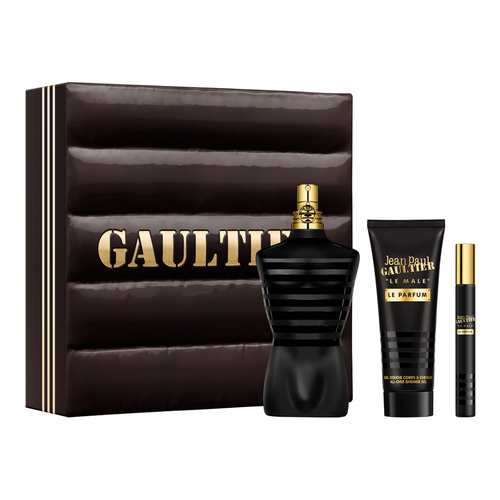 Jean Paul Gaultier Le Male Le Parfum zestaw - woda perfumowana 125 ml + woda perfumowana 10 ml + żel pod prysznic 75 ml