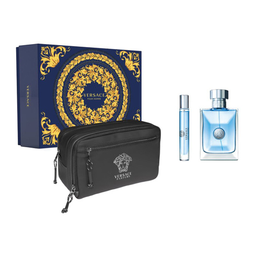 Versace pour Homme zestaw - woda toaletowa 100 ml + woda toaletowa  10 ml + kosmetyczka