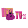 Versace Bright Crystal Absolu zestaw - woda perfumowana  90 ml + balsam 100 ml + żel pod prysznic 100 ml + torebka