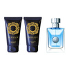 Versace pour Homme zestaw - woda toaletowa  50 ml + balsam po goleniu  50 ml + żel pod prysznic  50 ml 