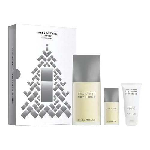 Issey Miyake L'Eau d'Issey pour Homme zestaw - woda toaletowa 125 ml + woda toaletowa  15 ml + żel pod prysznic  50 ml