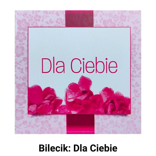 Torebka celofanowa z kokardką i bilecikiem "Moc Życzeń"