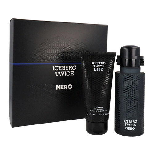 Iceberg Twice Nero For Him zestaw - woda toaletowa 125 ml + żel pod prysznic 100 ml