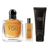 Giorgio Armani Stronger With You zestaw - woda toaletowa 100 ml + woda toaletowa  15 ml + żel pod prysznic  75 ml