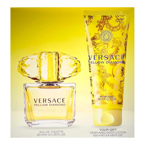 Versace Yellow Diamond zestaw - woda toaletowa 90 ml + balsam do ciała 100 ml