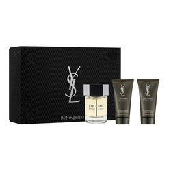 Yves Saint Laurent L'Homme zestaw - woda toaletowa 100 ml + balsam po goleniu  50 ml + żel pod prysznic  50ml