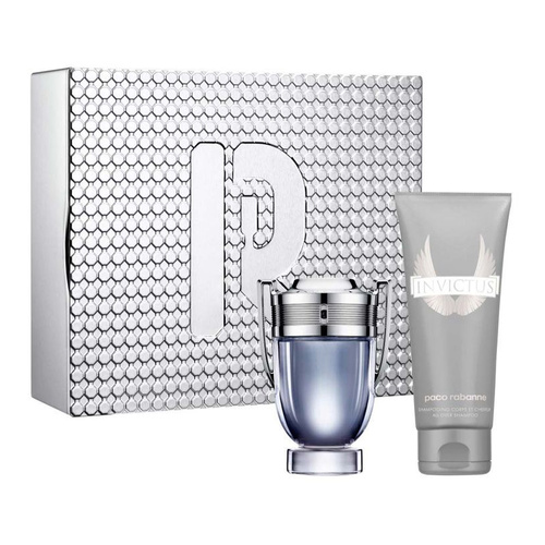 Paco Rabanne Invictus  zestaw - woda toaletowa 100 ml + żel pod prysznic 100 ml