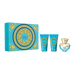 Versace Pour Femme Dylan Turquoise zestaw - woda toaletowa  50 ml + żel do ciała  50 ml + żel pod prysznic  50 ml