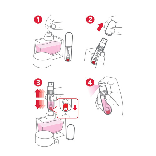 PerfumePOD Pure Atomizer 5 ml - Red