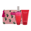 Escada Flor del Sol zestaw - woda toaletowa 100 ml + balsam do ciała 150 ml + kosmetyczka