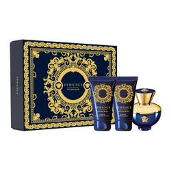 Versace pour Femme Dylan Blue zestaw - woda perfumowana  50 ml + balsam do ciała  50 ml + żel pod prysznic  50 ml