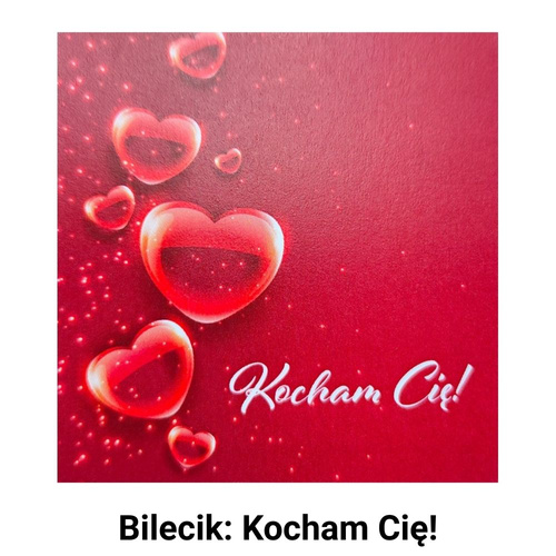 Torebka celofanowa z kokardką i bilecikiem "Moc Życzeń"