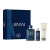 Giorgio Armani Acqua di Gio Profondo zestaw - woda perfumowana  75 ml + woda perfumowana  15 ml + żel pod prysznic  75 ml