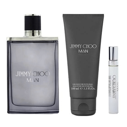 Jimmy Choo Man zestaw - woda toaletowa 100 ml + woda toaletowa   7,5 ml + żel pod prysznic 100 ml