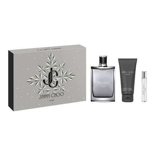 Jimmy Choo Man zestaw - woda toaletowa 100 ml + woda toaletowa 7,5 ml + żel pod prysznic 100 ml OUTLET
